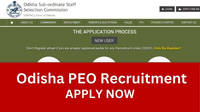Odisha PEO Recruitment